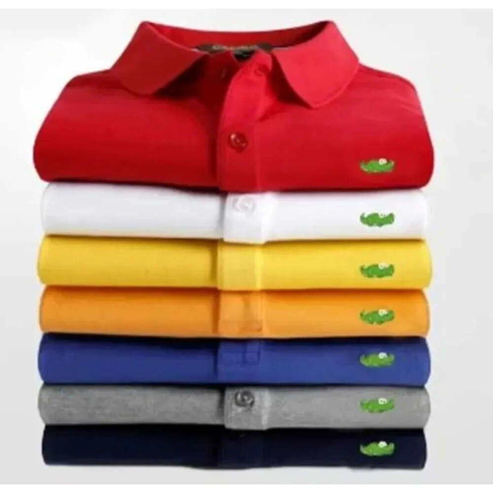 Quality Mens Designer Polos Brand Small Horse Crocodile Embroidery Clothing Men Fabric Letter Polo T-Shirts Collar Casual T-Shirt Tee Shirt Tops