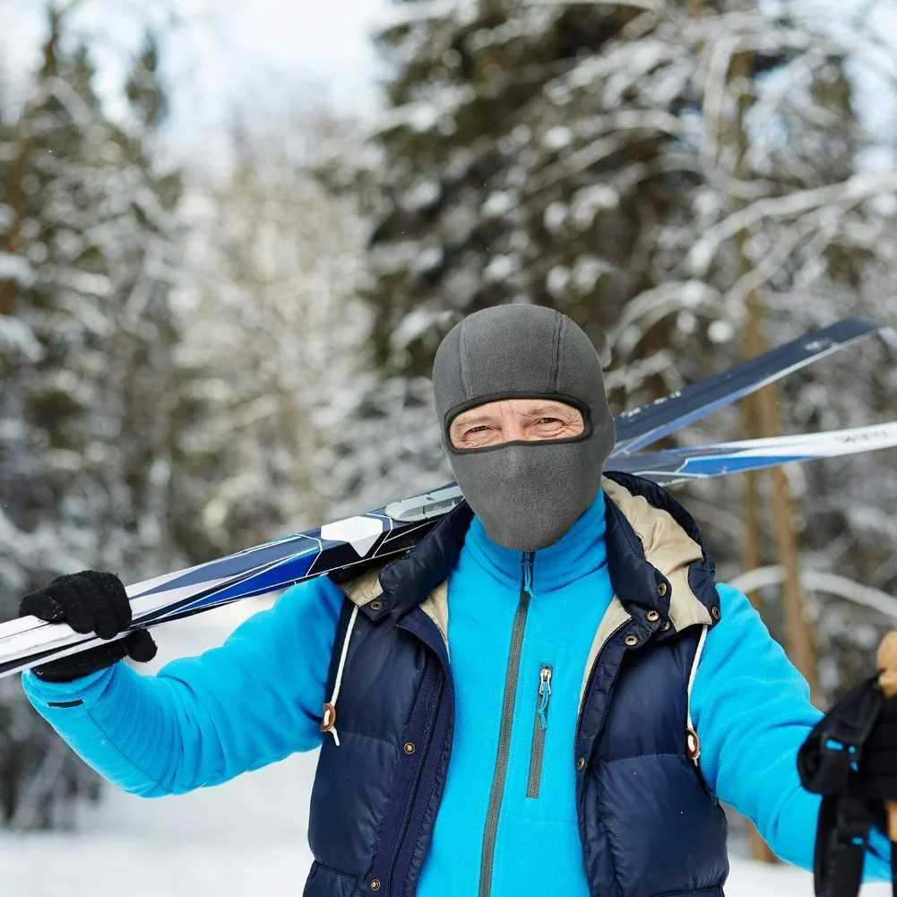 Winter Windproof Thermal Fleece Full Face Mask Balaclava Ski Mask Outdoor Sports Motorcycle Helmet Lining Hood for Men Women Z250926