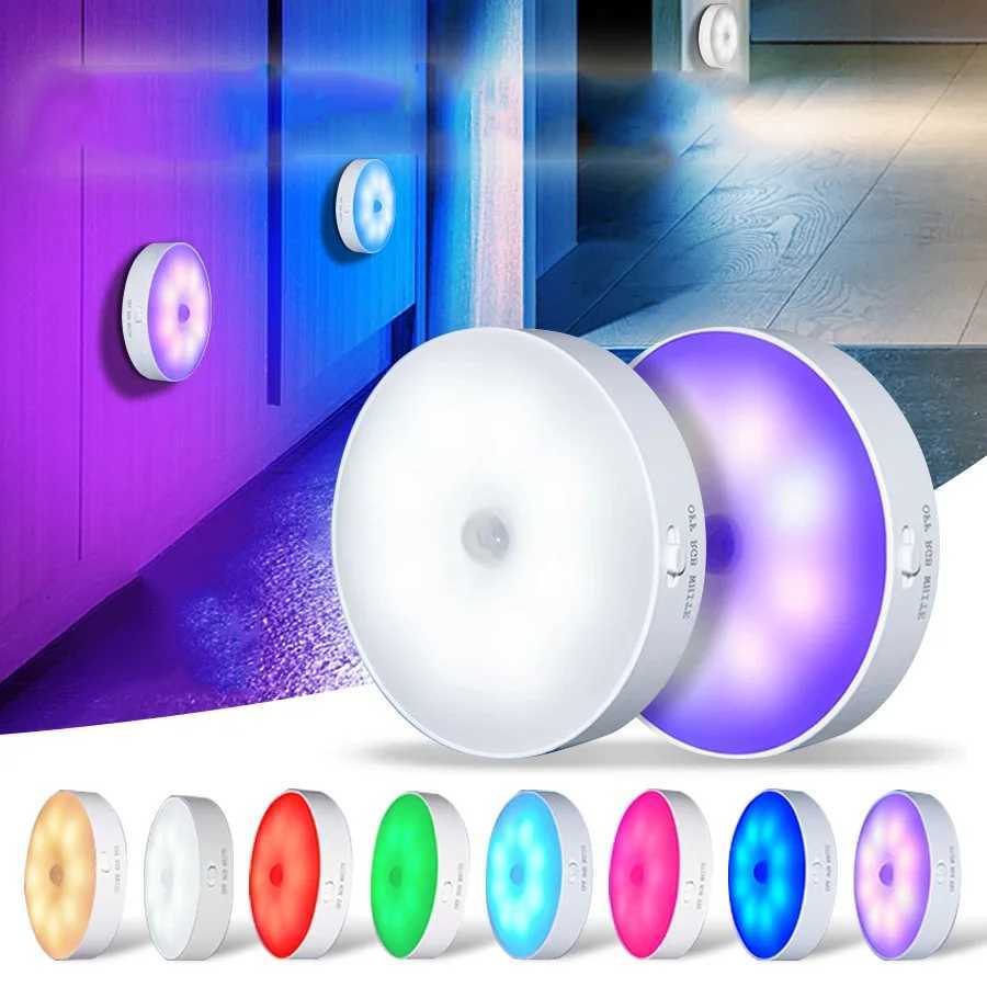BANDIAN LED Smart Human Body Sensor Night Lights Emergency Automatic Lighting USB Charging Wireless Magentic Suction LED Lights C250925