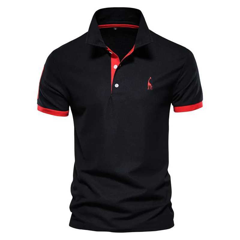 High-Quality luxcury Mens Streetwear Polo T-Shirt Easy-Care Material & Breathing Design Perfect For Work Outfits