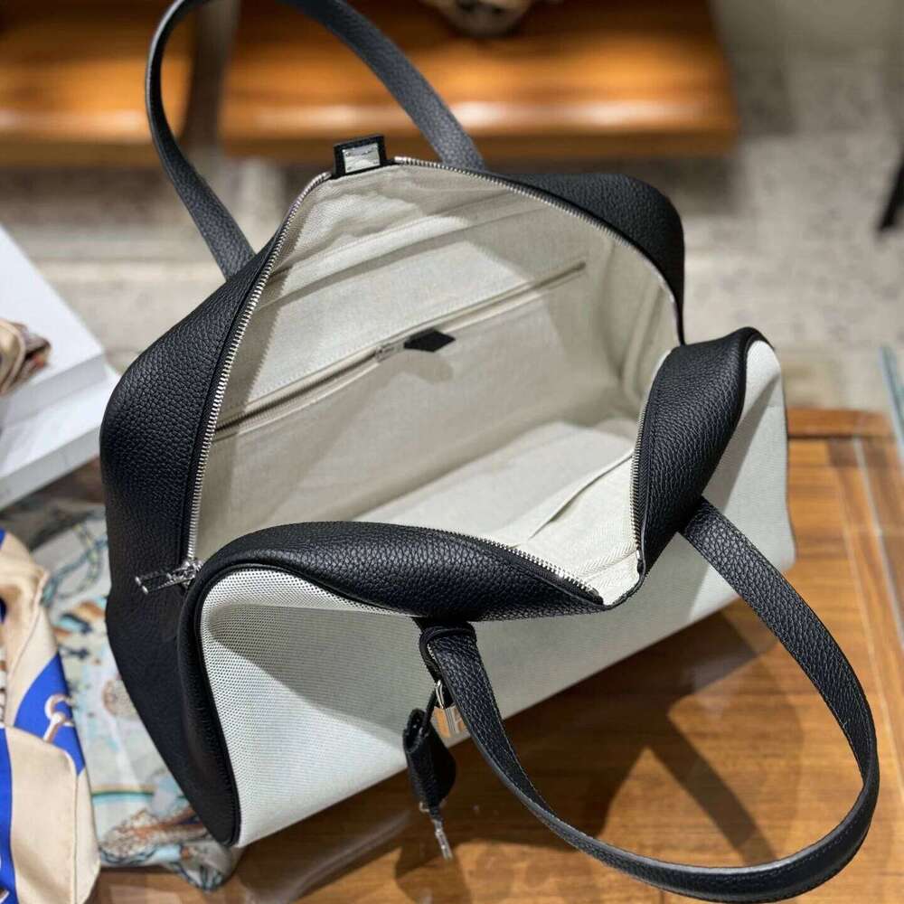 Designer Bags Canvas Handbag Fashion Women's High-Capacity Bowling Pillow Bag New Color Block Hot Selling