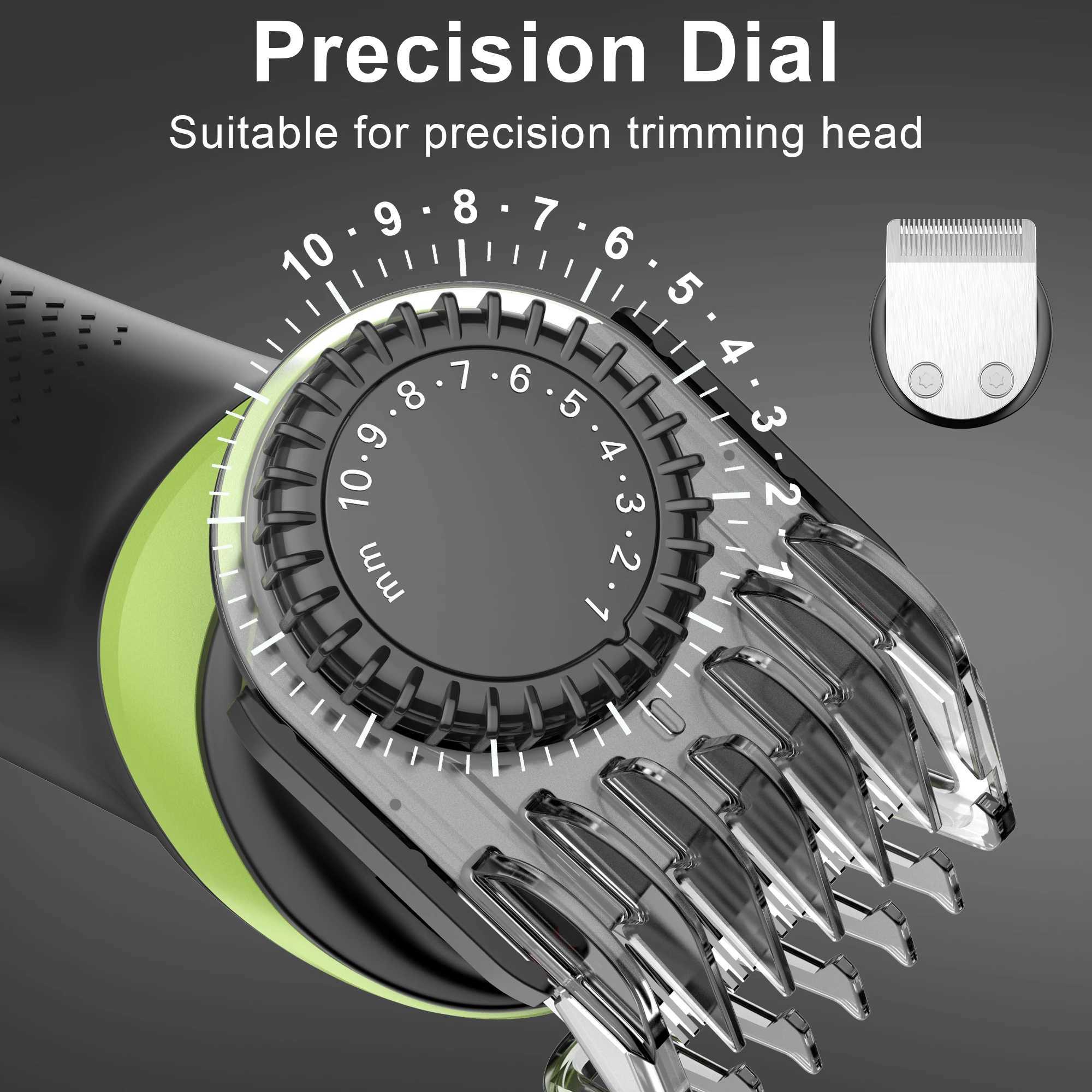 Hatteker Hair Clipper USB Rechargeable Trimmer ium Ceramic Blade LCD Professional Strong Power Salon Hair Cutting Machine R250926