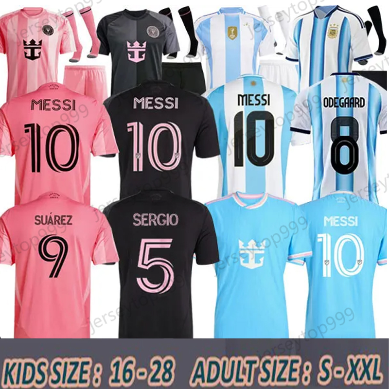 25 26 Inters Miamis Soccer Jersey SUAREZ CAMPANA YEDLIN football Kids Adult suit Player Fans version shirt kits Maimis S-4XL 2026 Argentinas inters miamis jersey