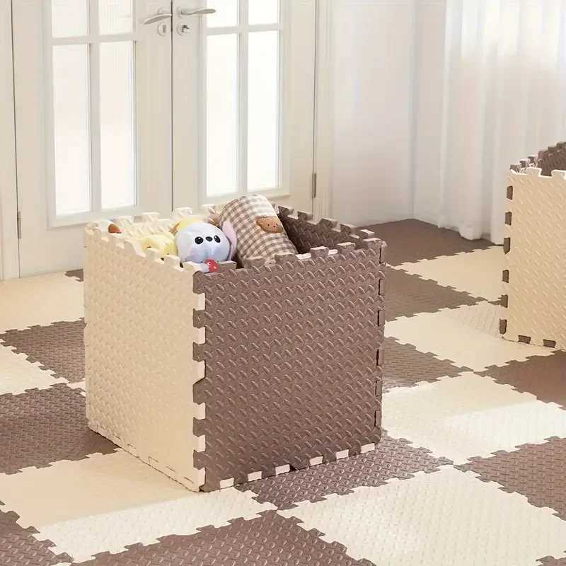 Baby Protection Floor Childrens Foam Puzzle Game Mat EVA Non Slip Living Room Mat Childrens Play Mat Home Decoration 16pcs C250926