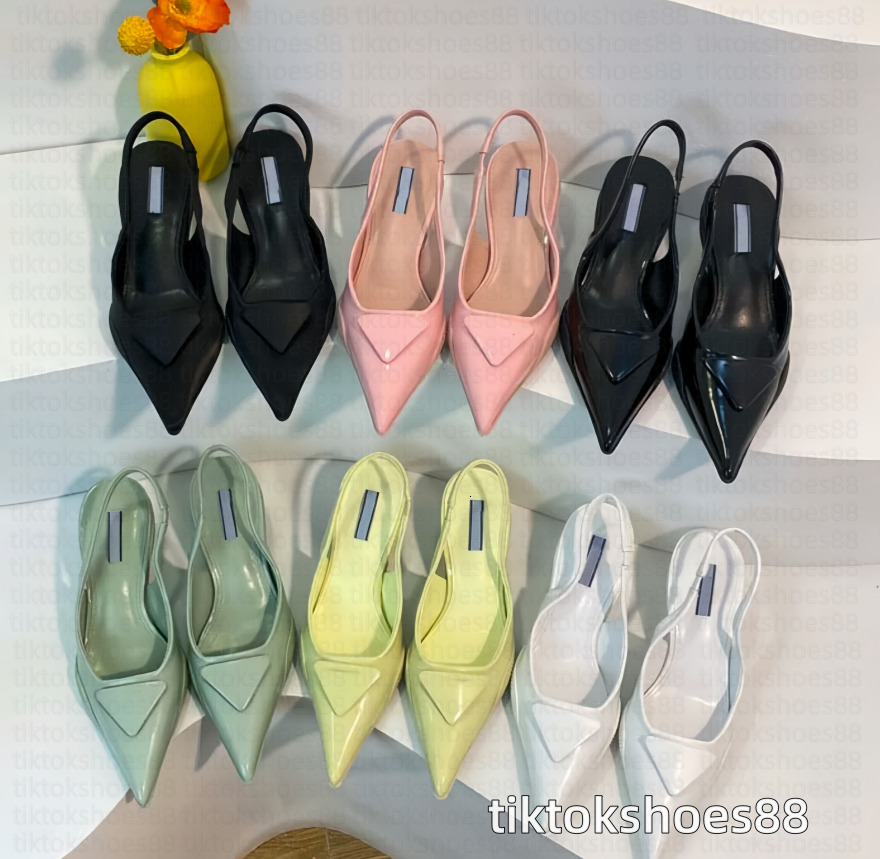 High heels slingbacks pumps openwork women dress shoes designer shoes pointed toes heels real leather lady sandals wedding summer bridal shoes size35-41