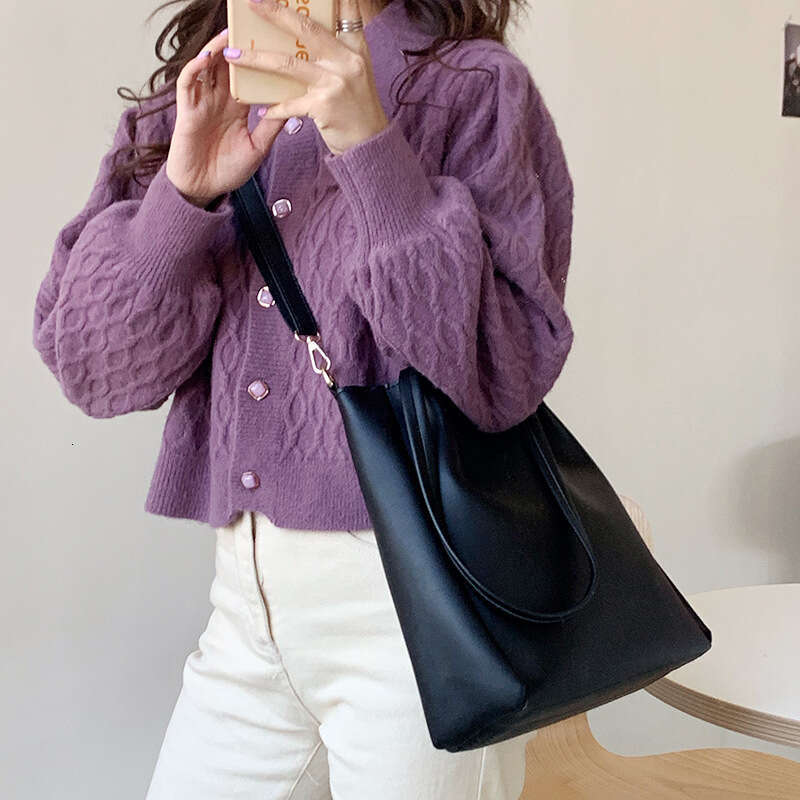 Women's New Fashion Korean Edition Daily Shoulder Large Capacity Simple Tote Student Handheld Crossbody Bag