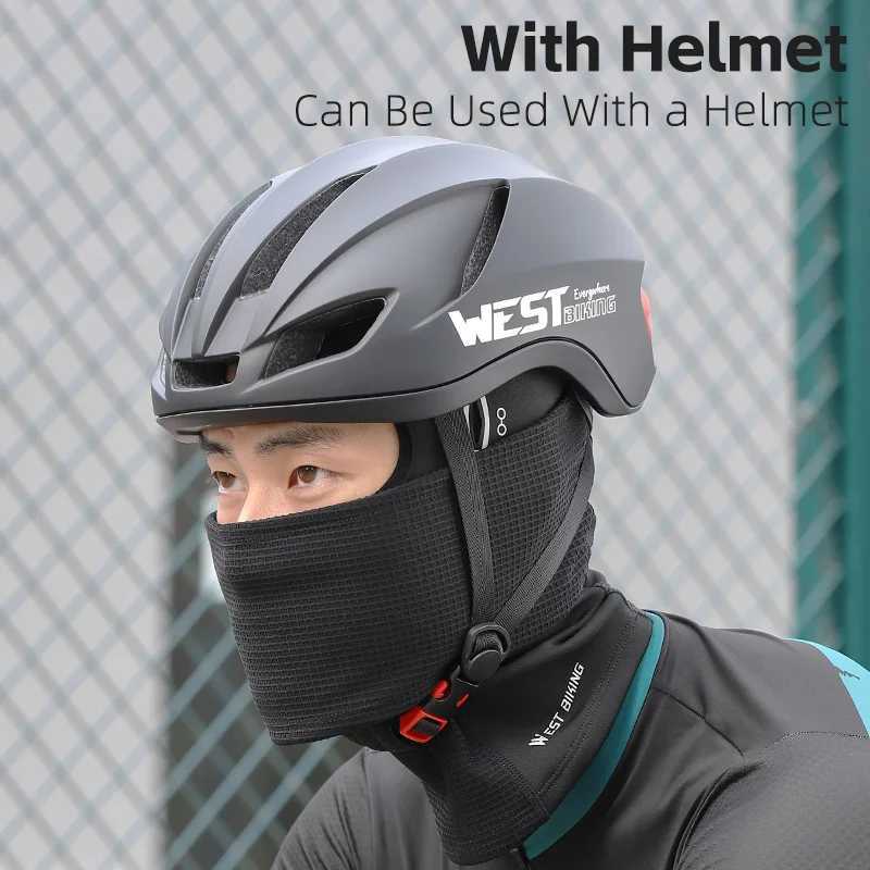 WEST BIKING Warm Cycling Headgear Winter Windproof Full Face Mask High Elastic Breathable Balaclava Hat Men Women Cycling Z250926