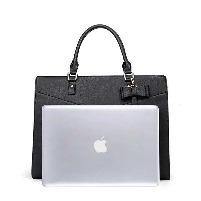 Korean Fashion Texture Cross Pattern Tote Bag Large Capacity Bow Design Shoulder Bag Simple Portable Womens Luxury Commuter Bag Z250926