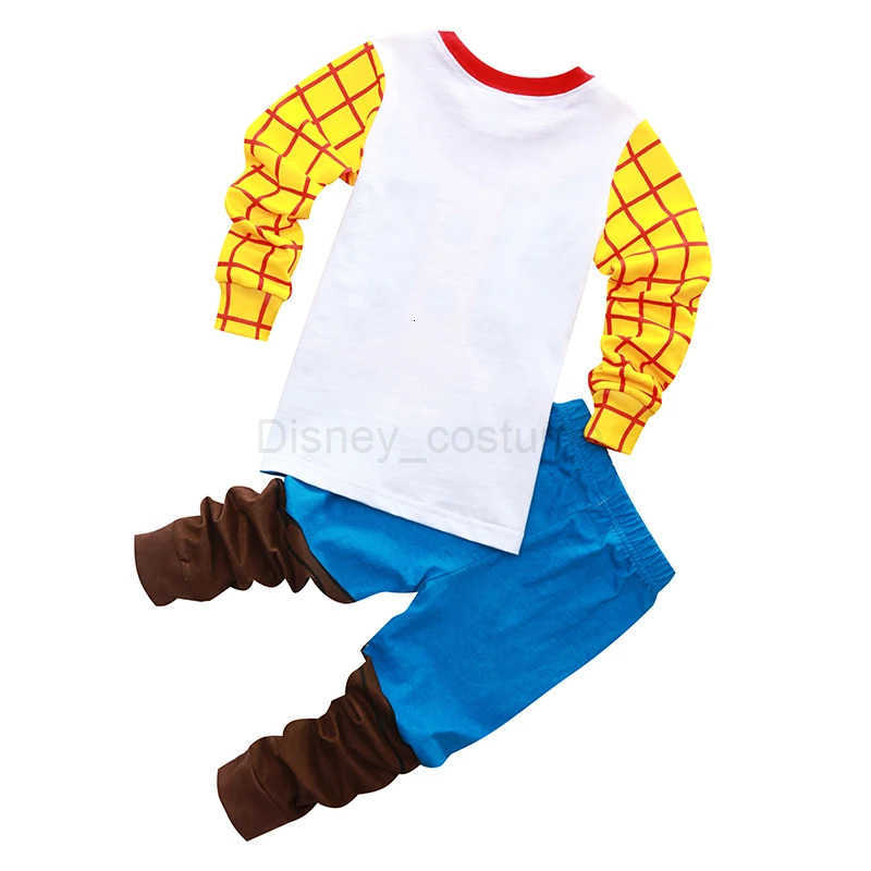 Disney New Kids Pajama Set Cotton Soft Buzz Lightyear Print Loungewear Long Sleeve Pjs Sleepwear for Toddler Boys Girls Nighty H250926