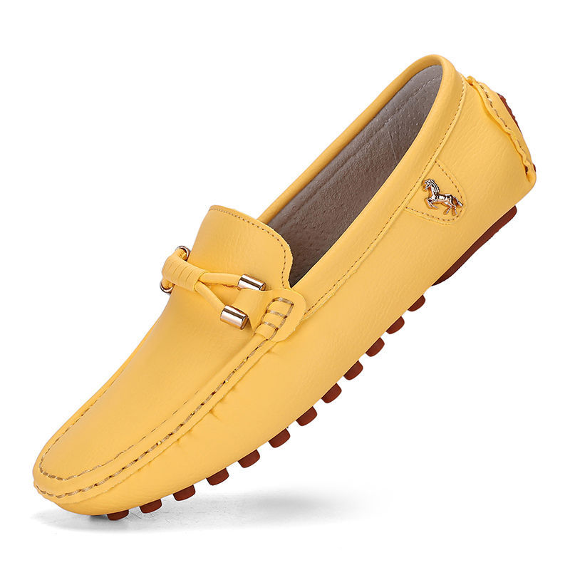 Genuine Leather Loafers for Men, Comfort Suede Casual Slip-on Moccasins