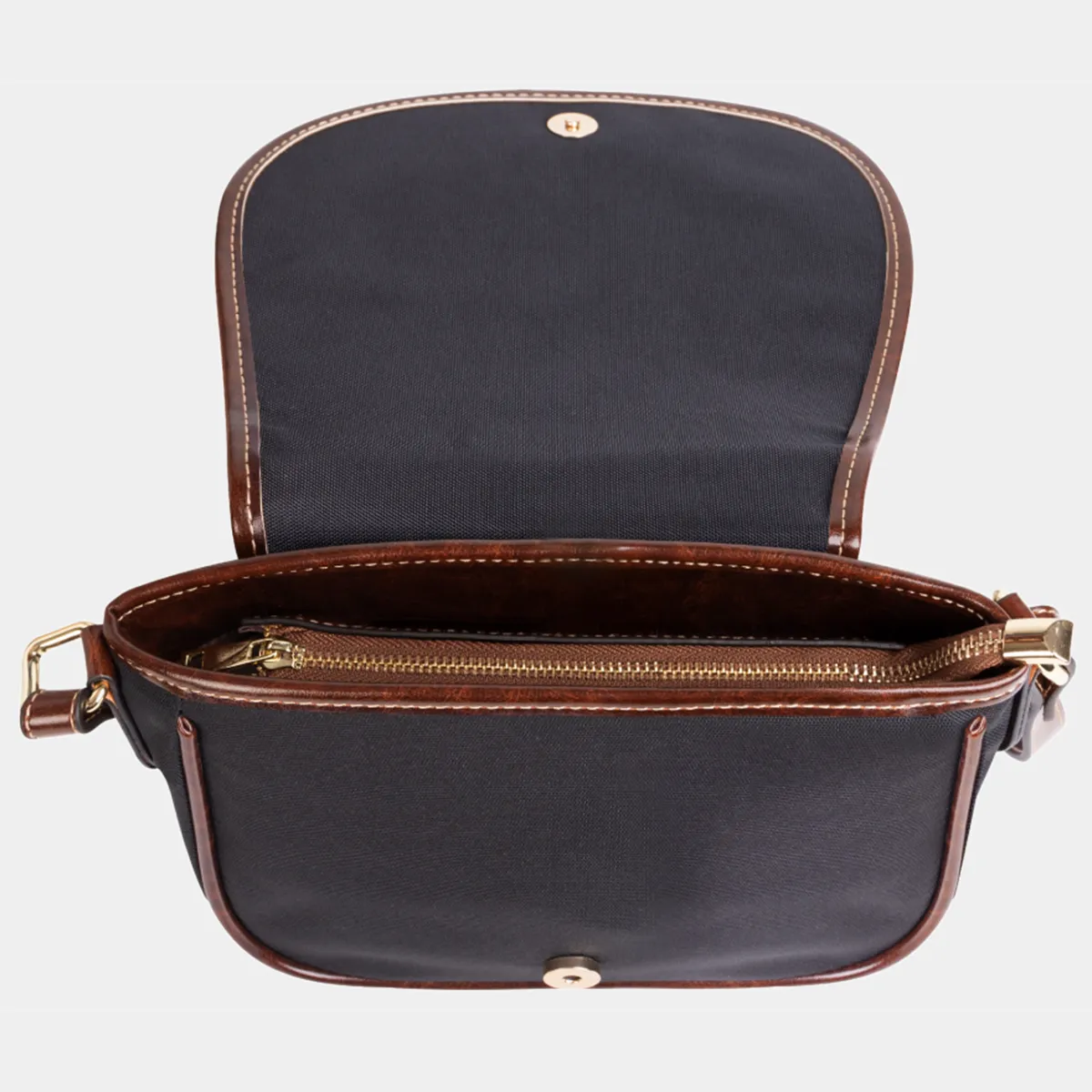 DHgatepod Tambourine Style Shoulder Bag - Fashionable PU & Canvas Tote with Adjustable Strap, 13.3" Laptop Compatible for Commute & Shopping