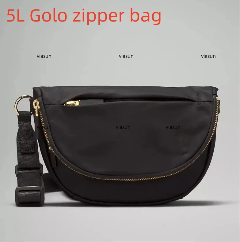 Night Festival Bag Gold Color Version 5L Pinkyoga Multifunctional Fitness Yoga Outdoor Bag Crossbody Bag for Women djustable Strap Purse Nylon Handbags