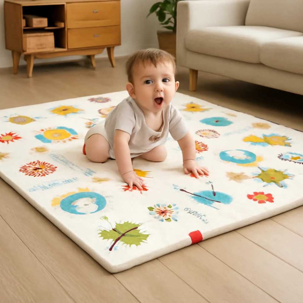 Baby Folding Home Crawling Mat Slip Play Mat Childrens Educational Activity Carpet Baby New Things To Protect The Floor C250926