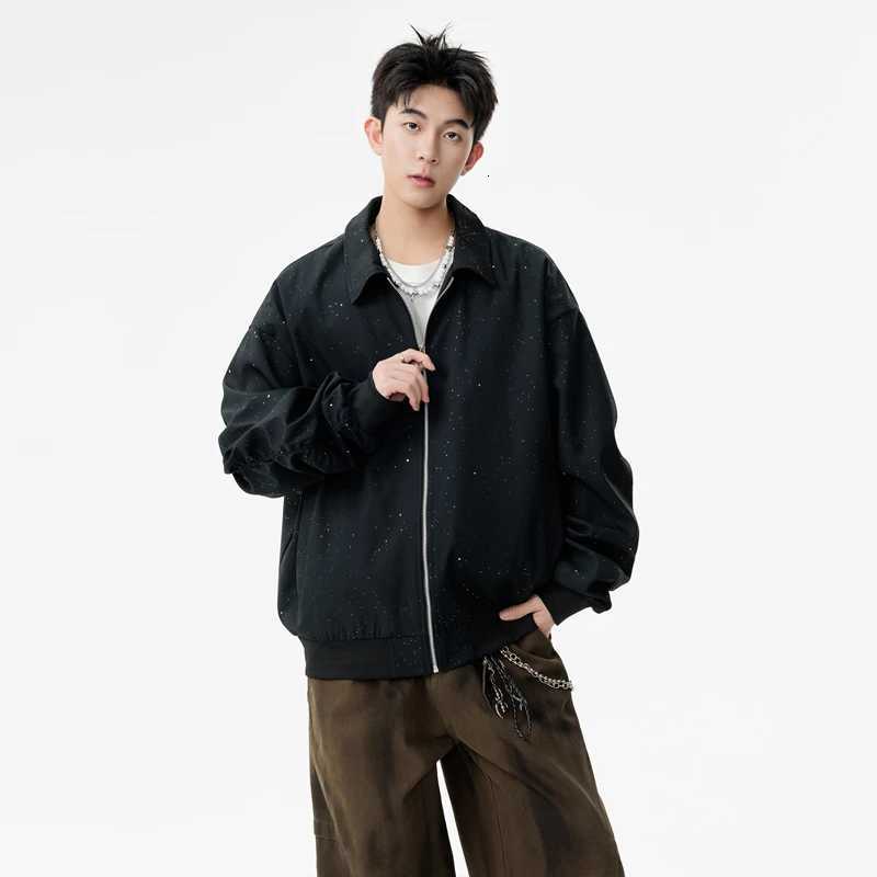 Streetwear Star Print Coats Men Lightweight Windbreaker Spring Fall Casual Jackets for Men Outdoor Mens Bomber Jacket Man Coats W250926