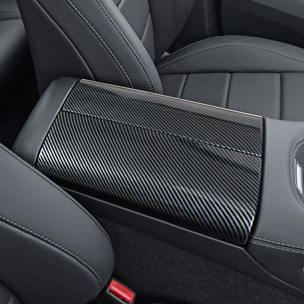 Car Center Console Armrest Box Cover Trim Carbon Fiber Protector for Mercedes Benz GLS X167 GLE W167 GLE53 Coupe C167 450 350 63 53 AMG Interior Acces