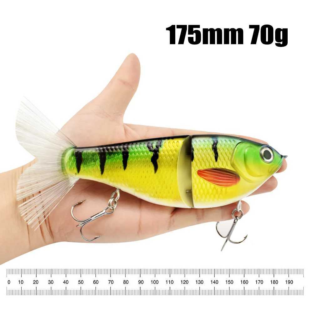 Sinking Swimbait 175mm 70g Multi Jointed Bait Glider Trolling Artificial Hard Bait Pike Lure Bass Fishing Tack W250926
