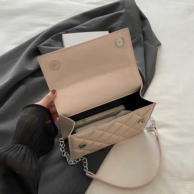 Minimalist Womens Crossbody Bag Quilted PU with Magnetic Flap Adjustable Metal Strap for DailyTravelOutings Z250926