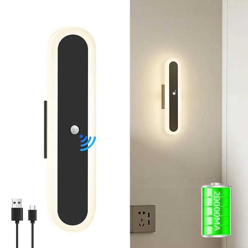 Indoor Wireless Hanging Wall Light with Motion Sensor Aisle Strip Night Light Decoration Rechargeable Wall Light C250925