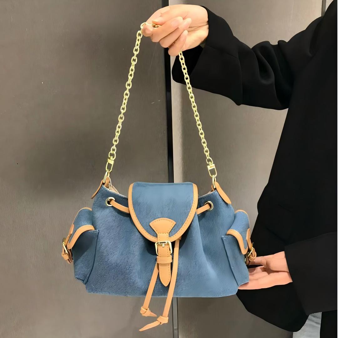 free shipping designer bag genuine leather vintage printed Boston bag trendy light luxury single shoulder cross body bag for woman