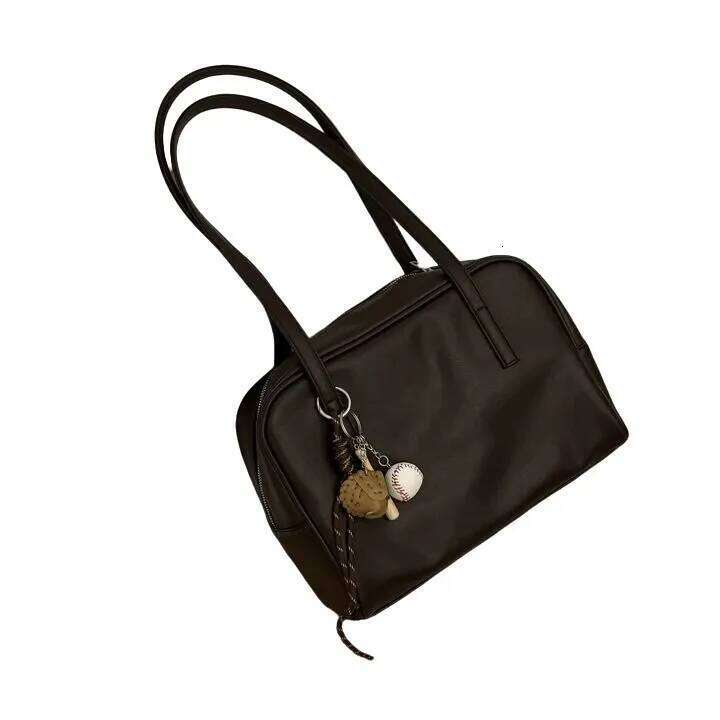 Large Capaci Tote Women's Faion Retro Underarm Bag Versatile Autumn New Sle Commute Soft Surface Double Strap