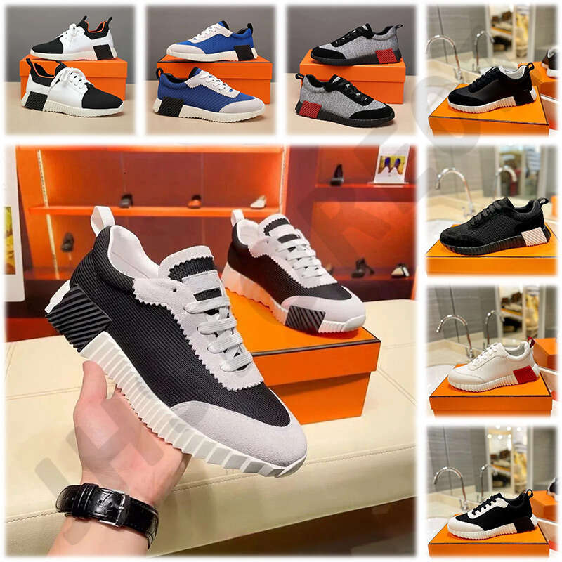 Designer H Bouncing Sneakers Suede Casual Trainers bouncing Luxury H Sneakers Women Men shoes Shoe Star Trainers Sneaker Women Non-Slip Rubber Sole Flat h sneaker