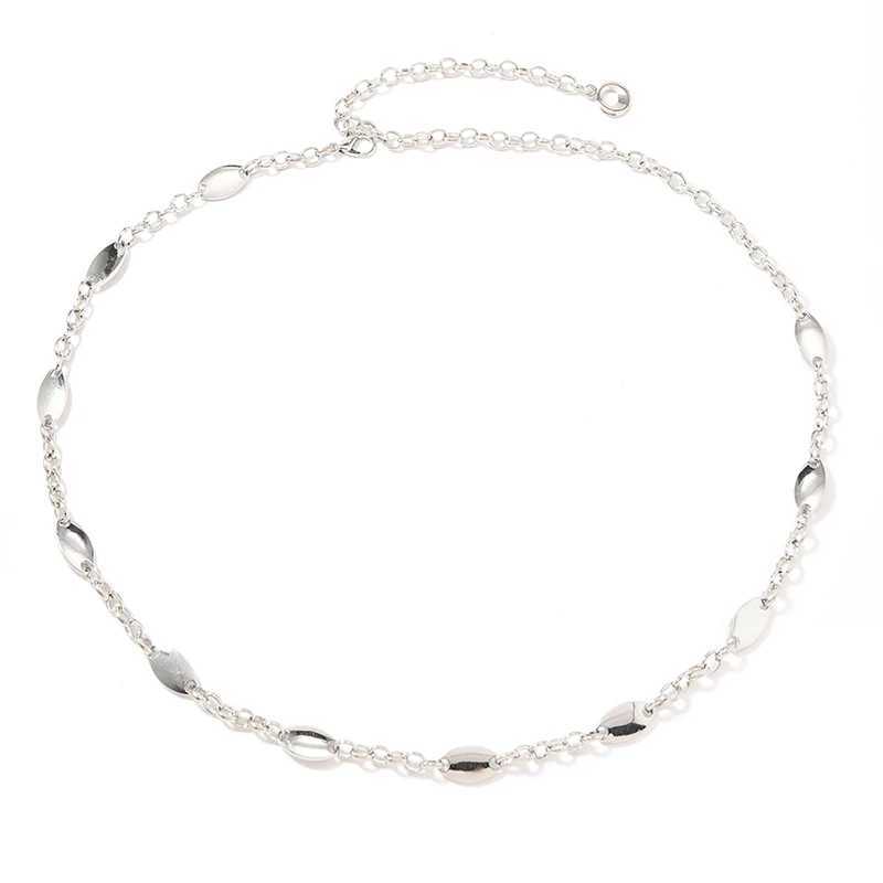 Silver Color Metal Vintage Waist Chain Womens Hip Hop Minimalist Fashion Accessory L250926