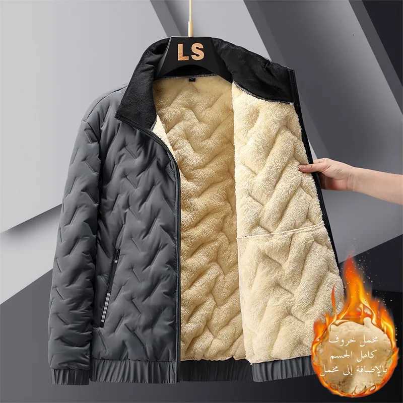 Thiened Lamb Velvet Cotton Jaet Stand Collar Wear Resistant Winter Workwear for Men Warm And Durable Cotton Coat W250926