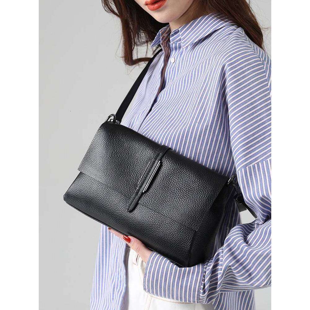 Ladies Genuine Leather Flap Messenger Bags Women Soft Cowhide Functional Shoulder Handbags Female Designer Crossbody Bag Suotong2509