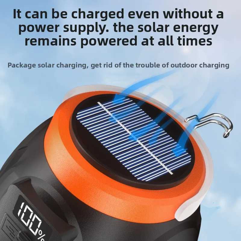 Solar powered outdoor lights camping lights household power outage emergency lights street vendors night markets and super C250925