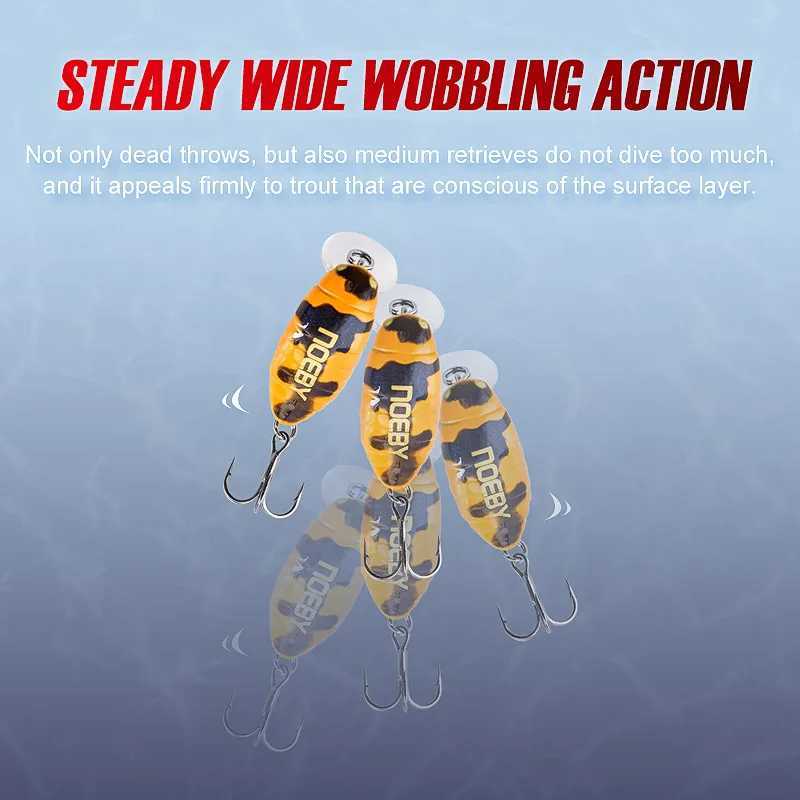 Noeby Floating Insect Minnnow 28mm 2g Lipss Crankbaits Wobbrs Artificial Hard Bait Pike Trout Fishing Bait W250926