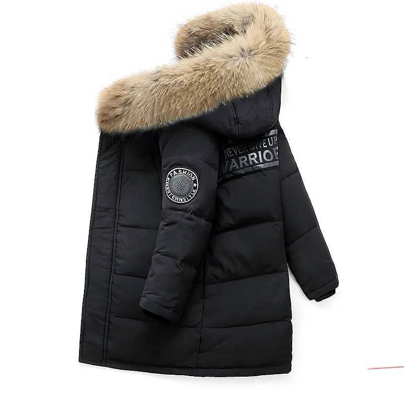 2025 Russian Winter Children Boy Down Jacket Hooded Waterproof Thicken Warm Boy Outerwear Coat 414 Years Kids Teenage Parka W250926