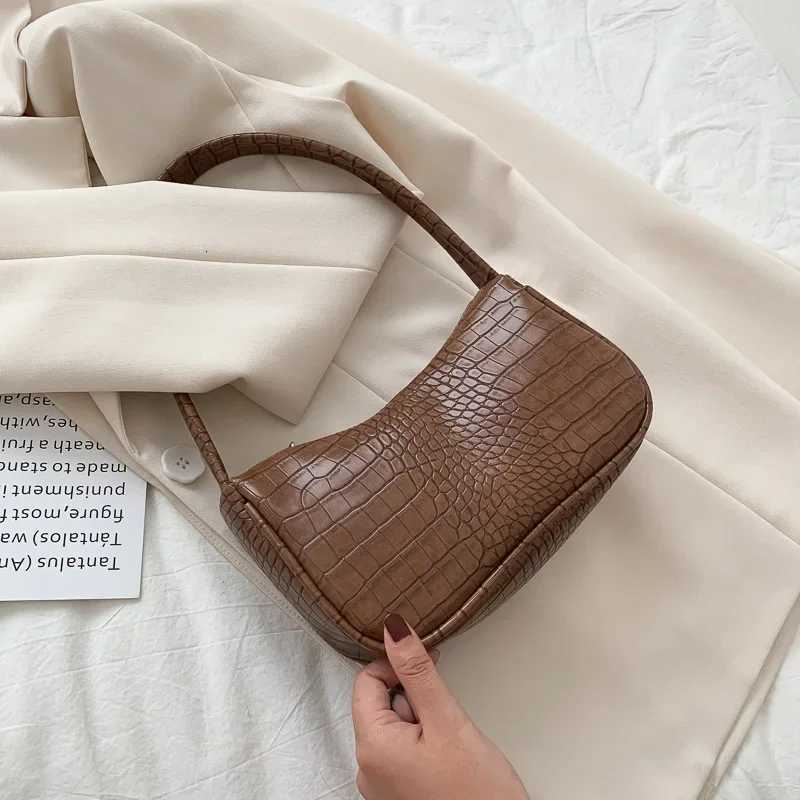 Mini Bag for Women 2023 Crocodile Skin Pattern Small Shoulder Bag Black Beige Brown Blue Purple Pink Green Sac Femme Bolso Mujer Z250926
