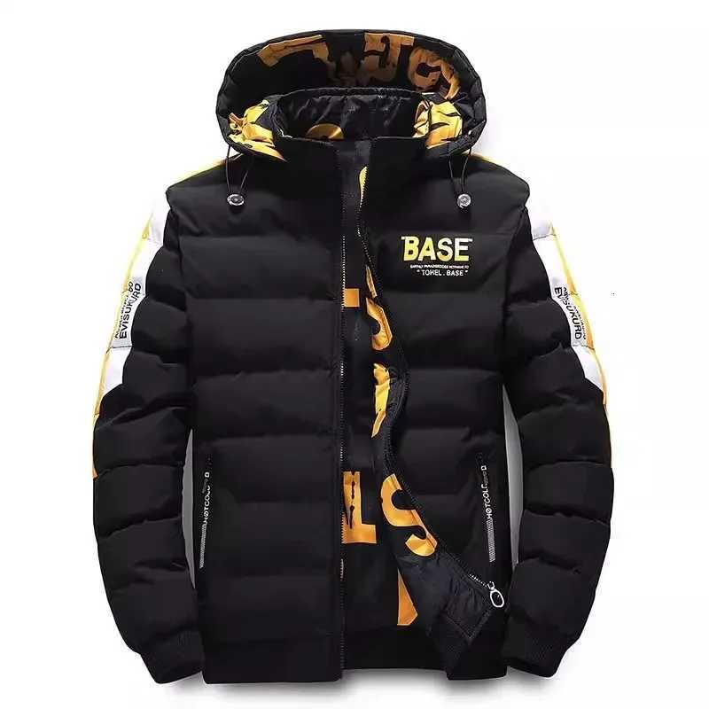 Men Autumn Winter Cotton Jacket Warm Comfortable Padded Thickened Down Jacket 2025 New DoubleSided Clothes Removable Cap M6XL W250926