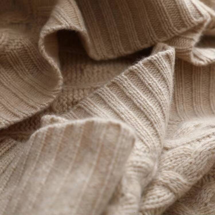 Design Cashmere Women Sweater Cardigan Plus Size Knit Long Pocket Coat