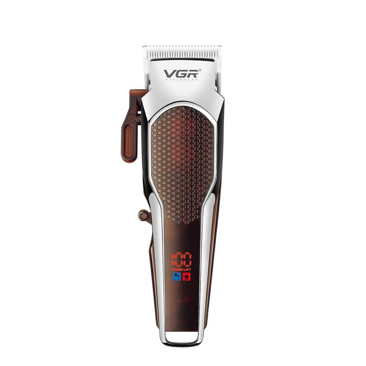 cordless hair trimmer professional rechargeable electric barber hair clipper for men with LED display V189 R250926