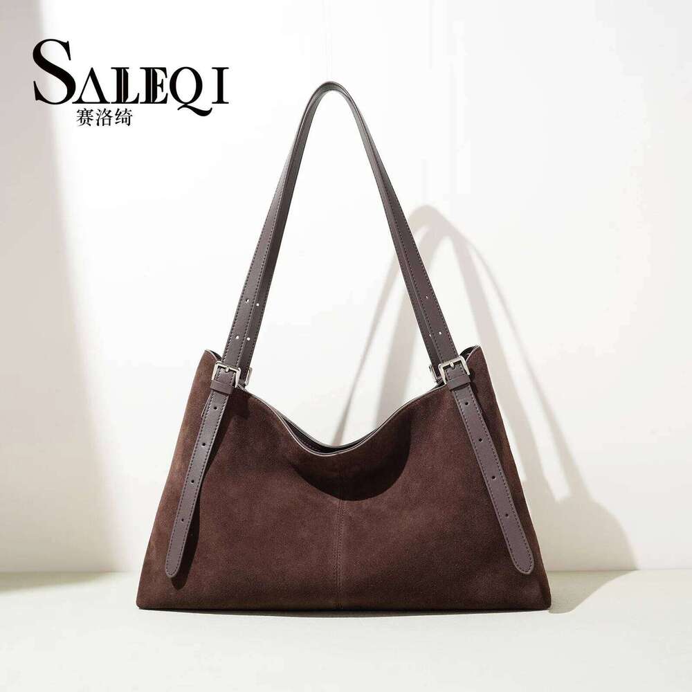 Autumn Winter Fashion Women Suede Cow Leather Large Genuine Grade Shoudler Crossbody Designer Brand Ladeis Tote Bag Suotong0917