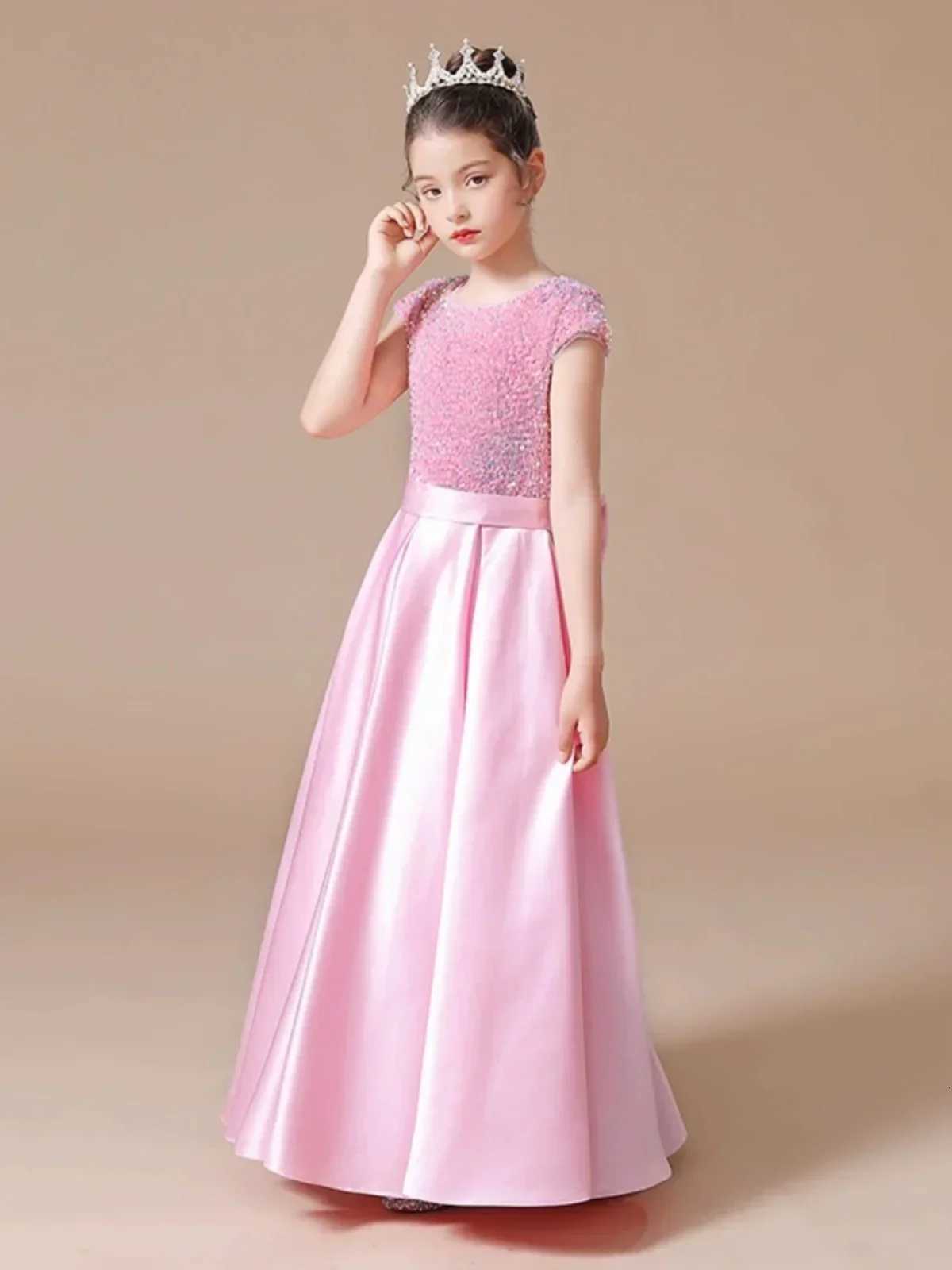 Christmas Dress Flower Girl Dresses Wedding Kid Formal Party Junior Concert Banquet Princess Gown Party Dress For Kids Birthday Z250926
