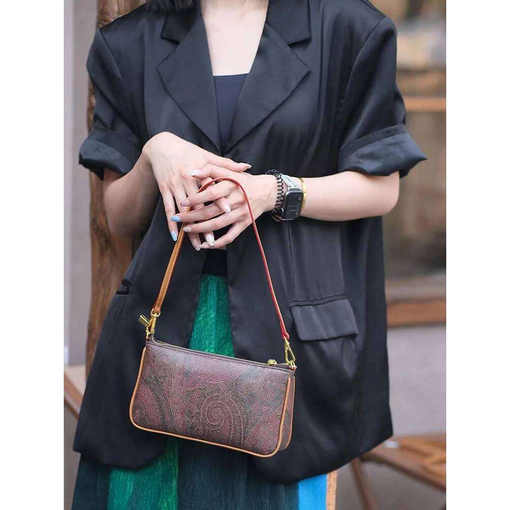 Faionable Retro Crossbody Versatile oulder Bag Practical Multicarry Sle Small Size Floral Print for All Ocns