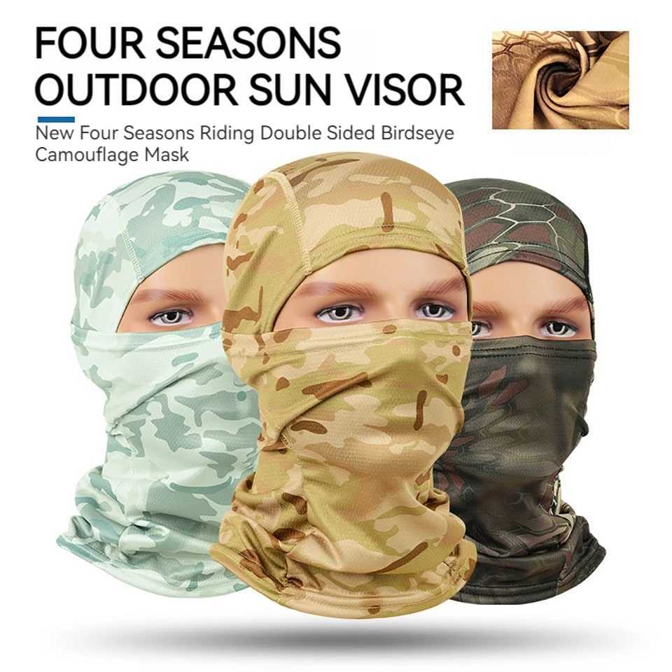 Climbing Sports Balaclava Running Hiking Tactical Cycling Cool Facemask AntiUv Breathable Ice Silk Headwear Neck Guard Unisex Z250926