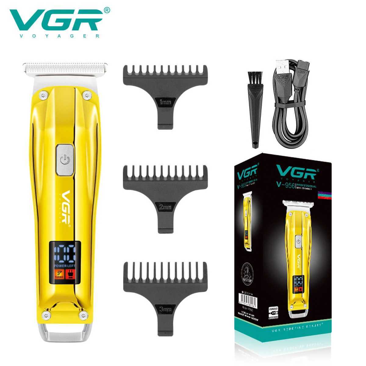 V956 Hair Clipper Professional Hair Trimmer Cordless Barber Hair Cutting Machine Digital Display Haircut Clipper for Men R250926