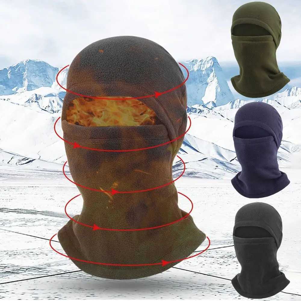 Polar Fleece Mens Balaclava Winter Hat Beanies Warmer Windproof Full Face Ski Mask s Men Bonnets for Women Man Z250926