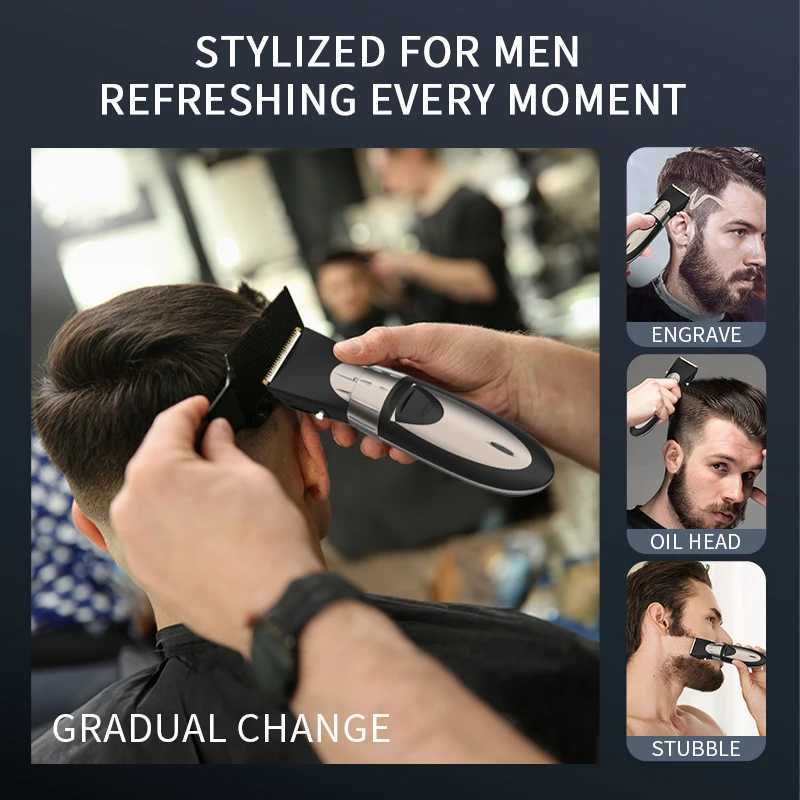 RESUXI HC001 7800 RPM Mens Professional Oil Head Hair Clipper Hair Salon Household Adjustable Blade Head Electric Hair Trimmer R250926