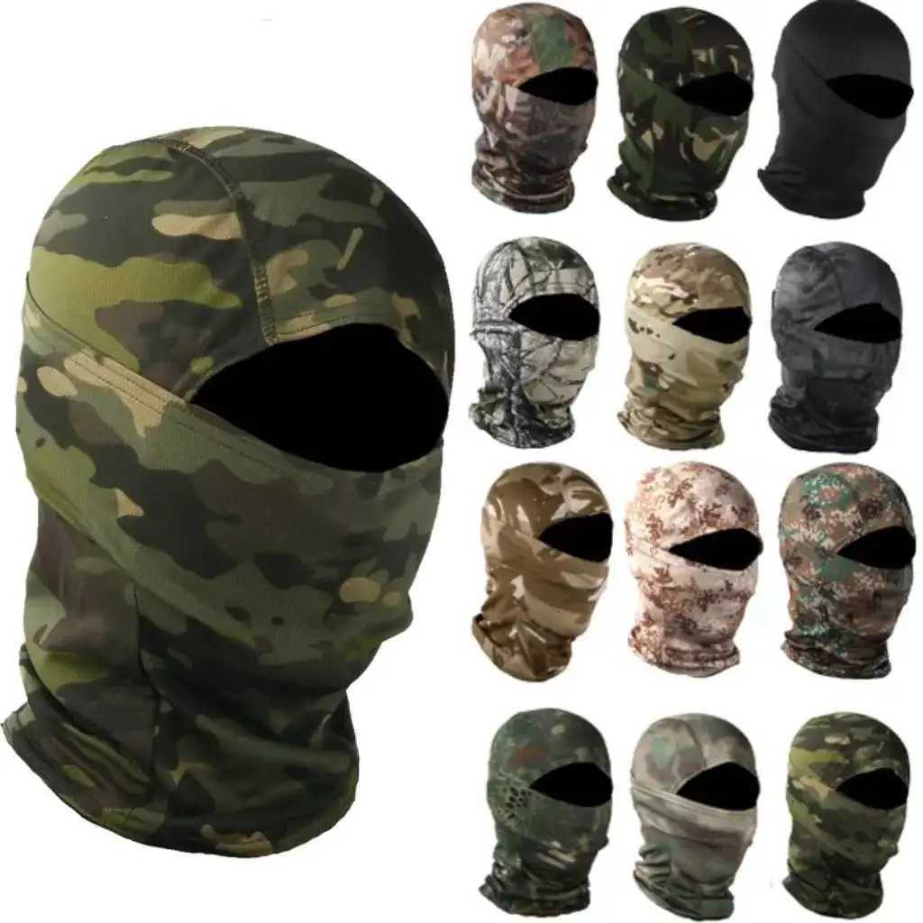 Cycling Full Face Mask Military Camouflage Balaclava Outdoor Fishing Hunting Hood Protection Army Sports Helmet Liner Scarf Z250926