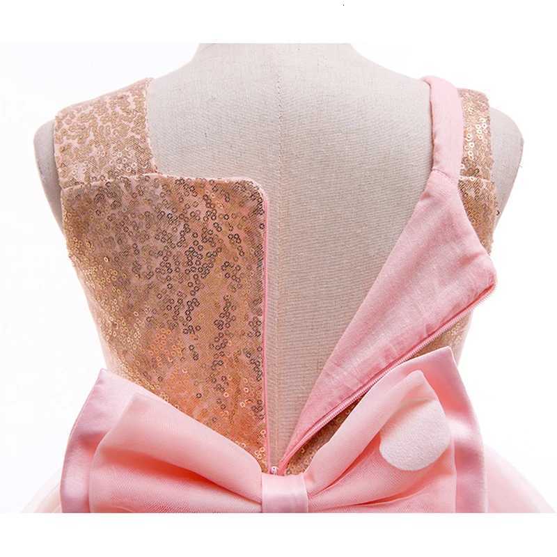 1 2 3 4 5 6 Years Baby Girls Dress Summer Sequined Mesh Fashion Girls Princess Dresses And Hairbands 2Pcs Childrens Clothing Z250926