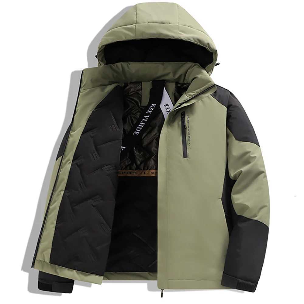 S6XL largesized outdoor rainproof cottonpadded jacket for men in winter thickened and warm graphene cottonpadded jacket W250926
