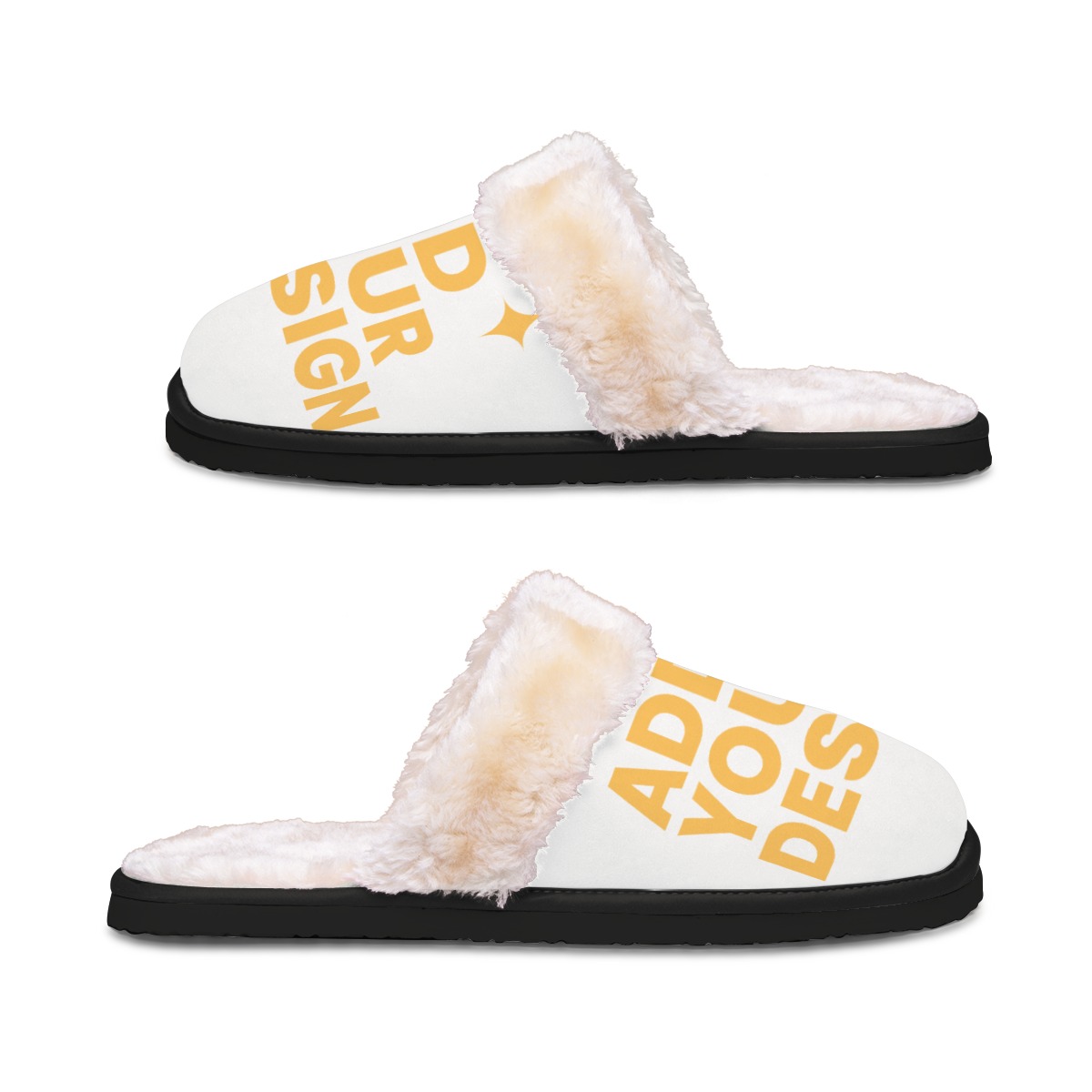 DHgatepod Women's Plush House Slippers - Non-Slip EVA Sole, Warm Fuzzy Comfort, Anti-Skid Indoor Footwear for Fall/Winter Home Use