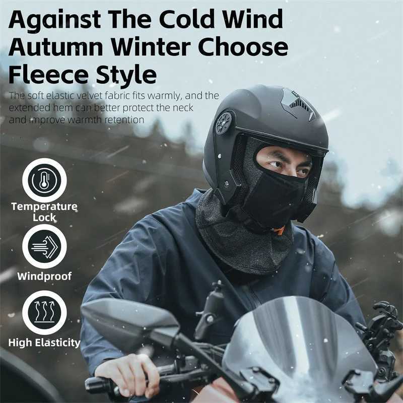 WEST BIKING Winter Men Cycling s Motorcycle Fleece Balaclava Mask Running Ski Hiking Hat Bicycle Windproof Thermal Sport Gear Z250926