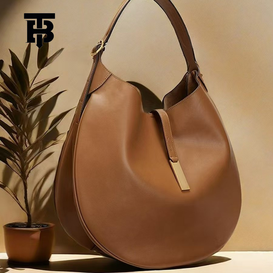 TB BHULAMTE Free Shipping New Designer Bag Women's Armpit Bag Suede Equestrian Design Dumpling Bag Handbag Fashionable Hand-held Crescent Bag