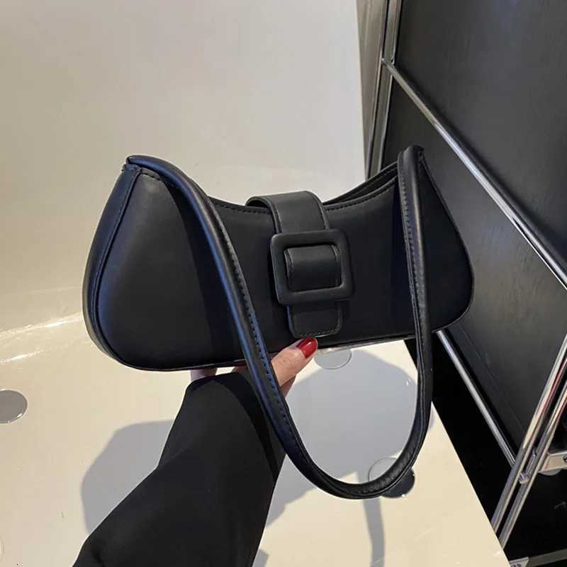 Fashion Designer Handbags Women Shoulder Bag Simple Style Solid PU Leather Ladies Underarm Bags Z250926