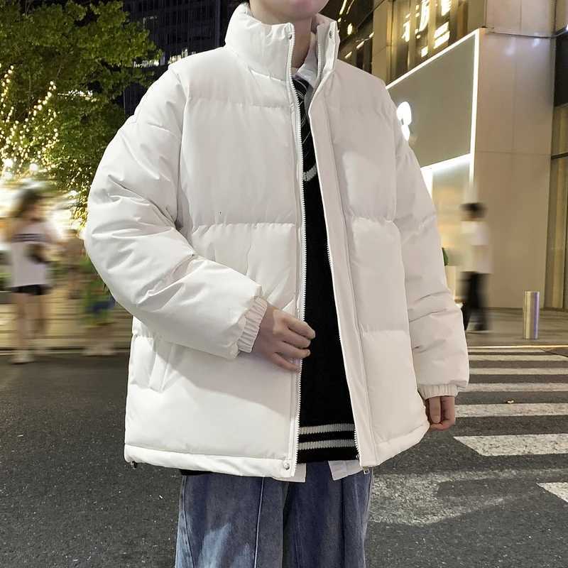 Warm Winter Male Puffer Jacket Thick Parkas Korean Fashion Men Padded Down Outwear Zipper Stand Collar Loose Couple Outdoor Coat W250926